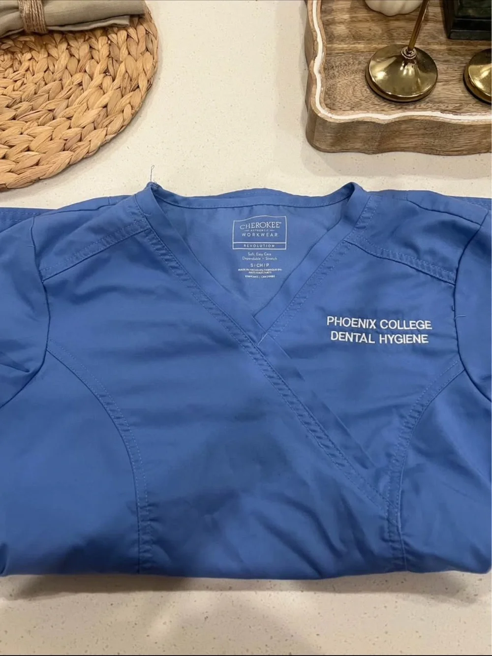Dental Scrub Top, pants and lab jacket for Phoenix College DH 🦷